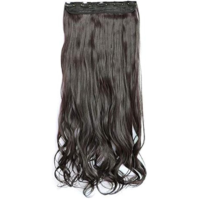 DILLARDS Curly Wig Clips 5 Hair Extensions Black 70Cm - Image 3